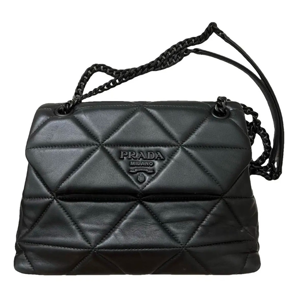 Authentic Prada Black Geometric Quilted Shoulder Bag! Moving sale!